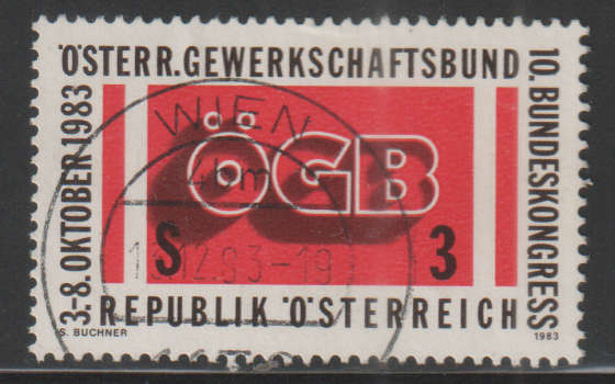 AUSTRIA  1983 The 10th Federal Congress of ÖGB UNH SG 1978