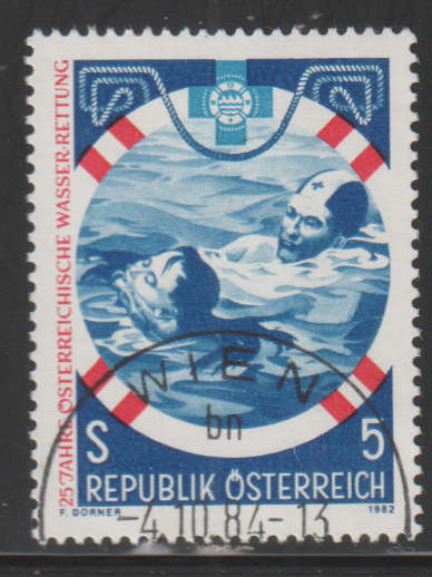 AUSTRIA 1982 The 25th Anniversary of the Austrian Life Saving Society UNH SG 1925