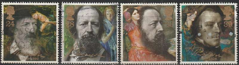 GB 1992 The 100th Anniversary of the Death of Lord Alfred Tennyson ULH SG 1607-10