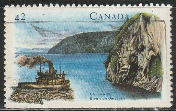 CANADA 1992 Canadian Rivers, Imperforated Top or Bottom ULH SG 1494