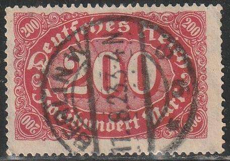 GERMAN EMPIRE 1922 New Values ULH SG 231