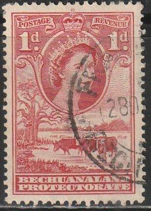 BECHUANALAND 1955 -1958 Queen Elizabeth II ULH SG 144