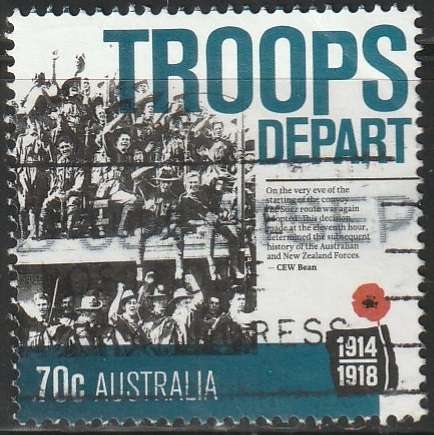 AUSTRALIA 2014 The 100th Anniversary of the Beginning of World War I ULH SG 4164