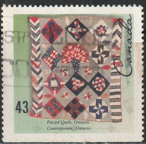 CANADA 1993 Handcrafted Textiles - Imperforated Top or Bottom ULH SG 1535
