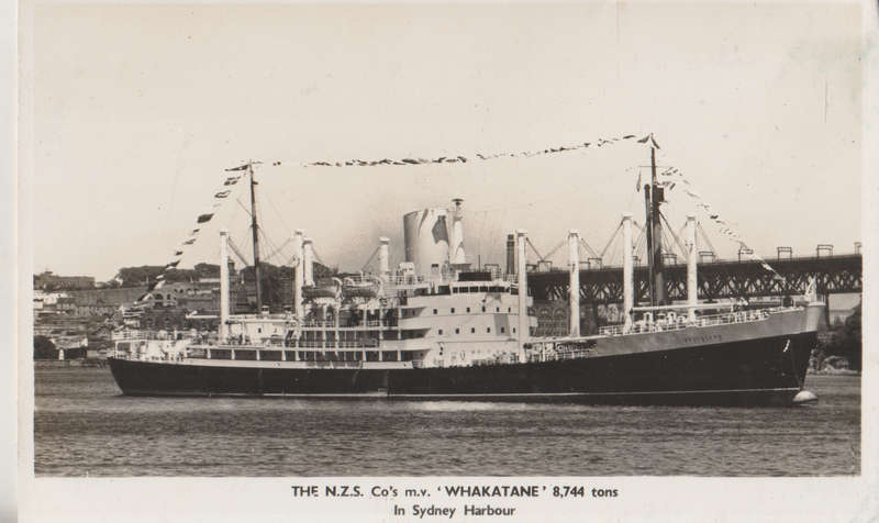 SHIPS OF THE WORLD POST CARDS MV WHAKATANE