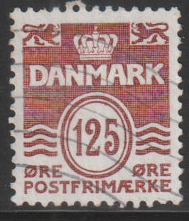 DENMARK 1933 Wavy Lines ULH SG 276B