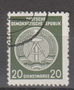 DDR 1954 Coat of Arms - Administration Post ULH SG EO206