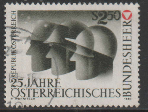 AUSTRIA 1980 The 25th Anniversary of the Austrian Federal Army UNH SG 1887