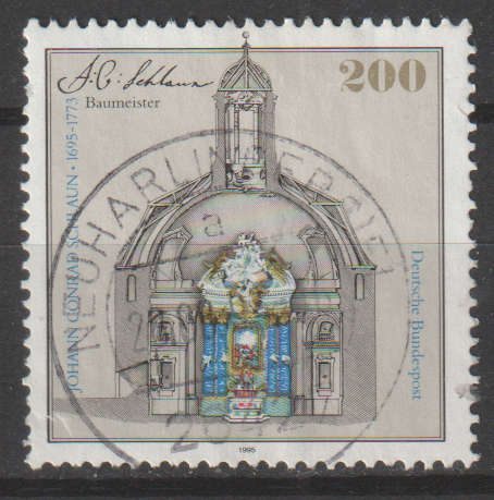 GERMANY 1995 The 300th Anniversary of the Birth of Johann Conrad Schlaun, Architect ULH SG 2630