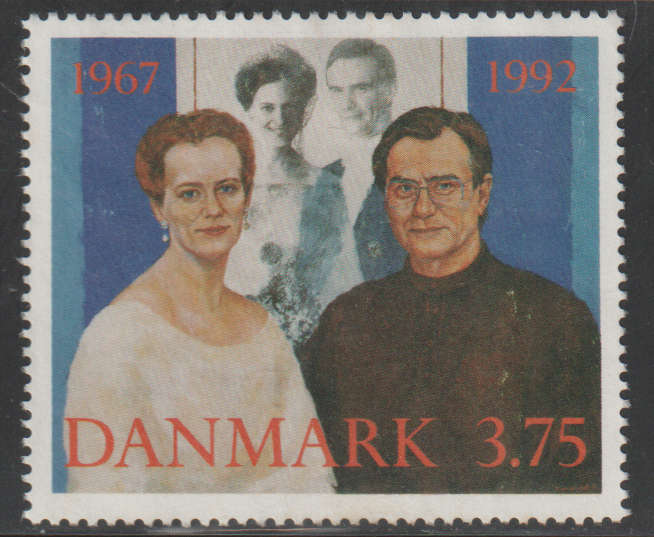 DENMARK 1992 The 25th Weeding Anniversary of Queen Margrethe II and Prince Henrik ULH SG 979