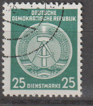 DDR 1954 Coat of Arms - Administration Post ULH SG EO207