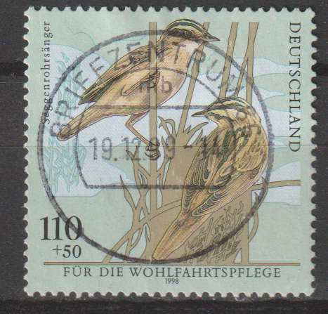 GERMANY 1998 Charity Stamps - Birds ULH SG 2873