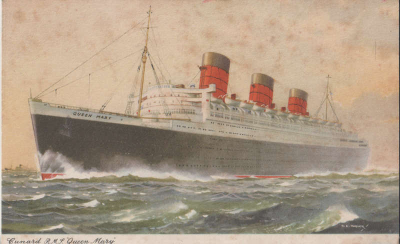 MINT POST CARD RMS QUEEN MARY