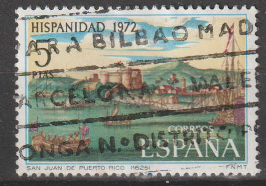 SPAIN 1972 Spanish-American History - Puerto Rico UNH SG 2167