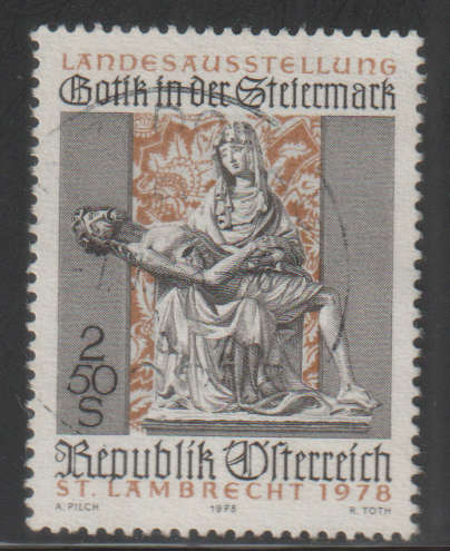 AUSTRIA 1978 Gothic Provincial Exhibit in Styria - St. Lambrecht UNH SG 1808