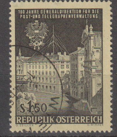 AUSTRIA 1966 The 100th Anniversary of the Executive Board of the Postal and TelecommunicaULH SG 1464