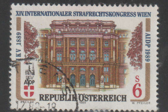 AUSTRIA 1989 The 14th International Criminal Law Convention of the AIDP UNH SG 2209
