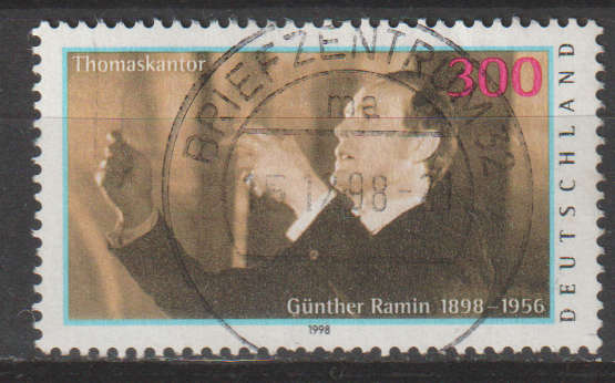 GERMANY 1998 The 100th Anniversary of the Birth of Günther Ramin, Organist ULH SG 2877