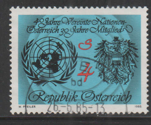 AUSTRIA 1985 The 40th Anniversary of United Nations Organisation UNH SG 2057