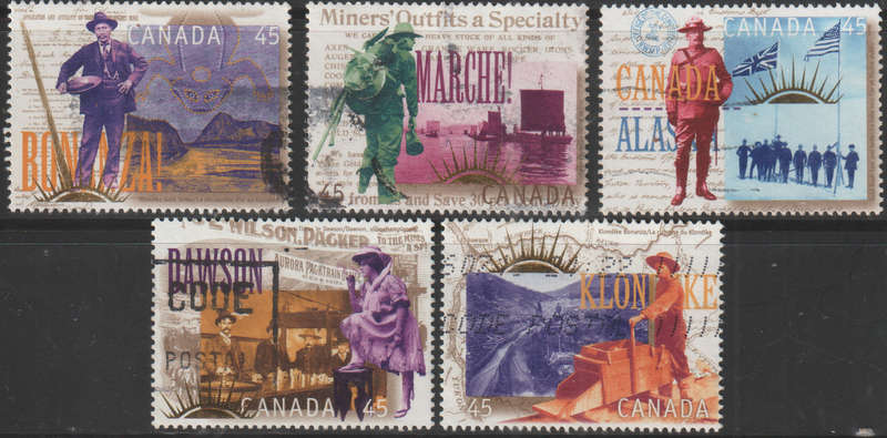 CANADA 1996 The 100th Anniversary of the Yukon Gold Rush ULH SG 1685-9
