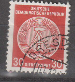 DDR 1954 Coat of Arms - Administration Post ULH SG EO208