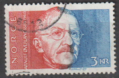 NORWAY 1989 The 100th anniversary of the birth of Arnulf Øverland UNH SG 1065
