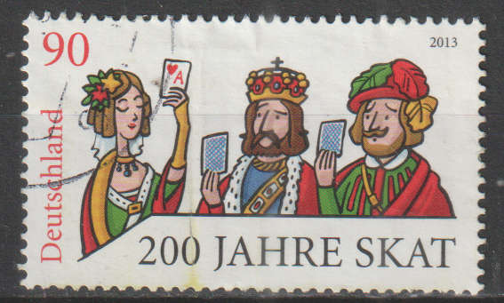 GERMANY 2013 The 200th Anniversary of the German Cardgame Skatspiel ULH SG 3872