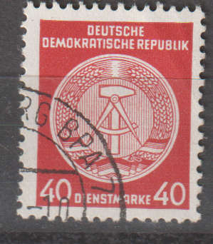 DDR 1954 Coat of Arms - Administration Post ULH SG EO209