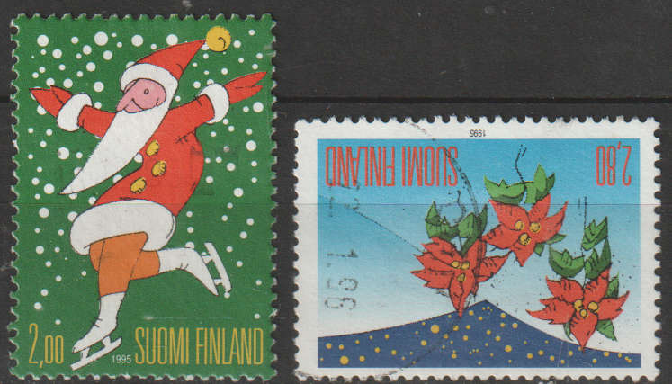 FINLAND 1995 Christmas stamps ULH SG 1409/10