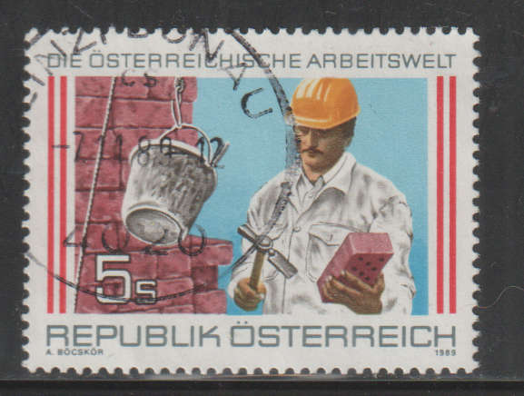 AUSTRIA 1989 Austrian Working Environment UNH SG 2211