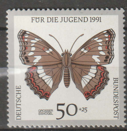 GERMANY 1991 Youth Hostel - Butterflies UMM SG 2362