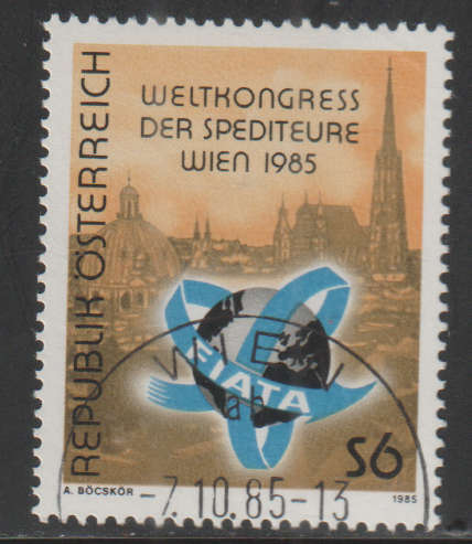 AUSTRIA 1985 World Congress of FIATA UNH SG 2067