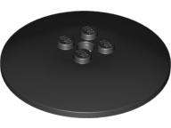 USED LEGO Dish 6 x 6 Inverted (Radar) - Solid Studs BLACK