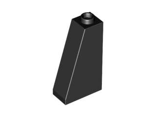 LEGO USED Slope 75 2 x 1 x 3 - Hollow Stud BLACK