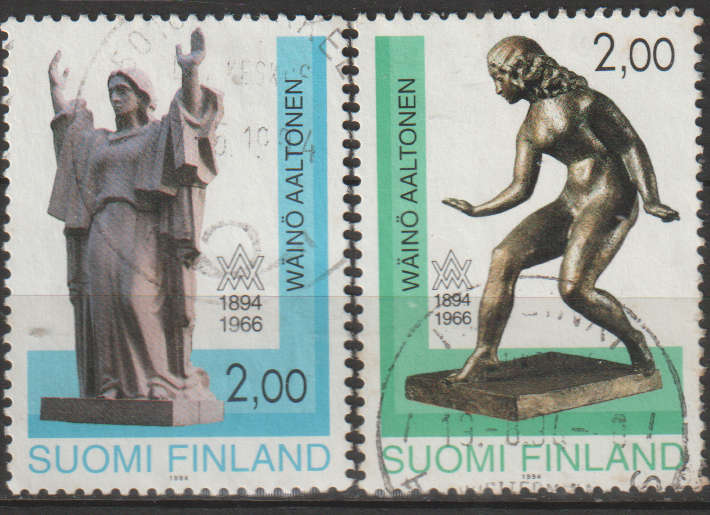 FINLAND 1994 The 100th anniversary of the birth of the artist Wäinö Aaltonen ULH SG 1346/7