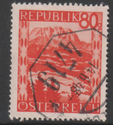 AUSTRIA 1947 Landscapes Stamps of 1945-1947 in New Colors UNH SG 1082