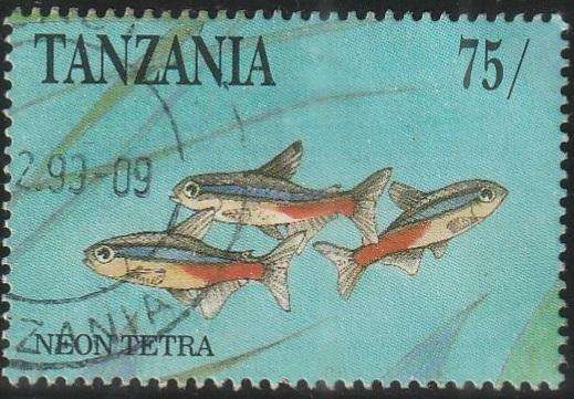 TANZANIA 1991 Aquarium Fish VFU SG 1022