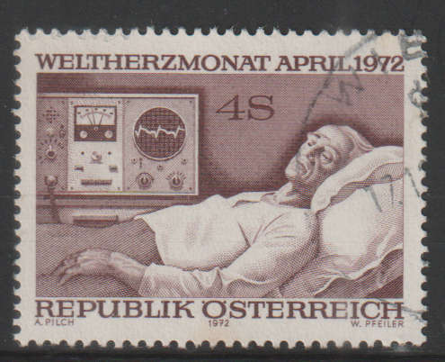 AUSTRIA 1972 World Heart Month UNH SG 1636
