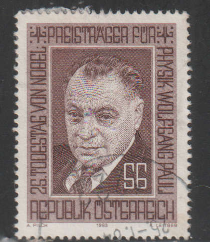 AUSTRIA 1983 The 25th Anniversary of the Death of Wolfgang Pauli UNH SG 1986
