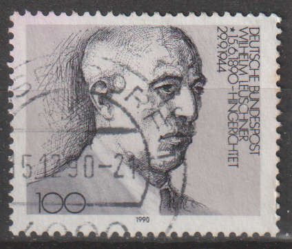 GERMANY 1990 The 100th Anniversary of the Birth of Wilhelm Leuschner, Trade union Leader ULH SG 2316