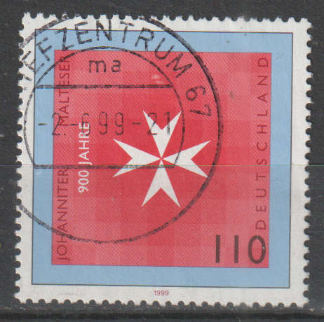 GERMANY  1999 The 900th Anniversary of the Order of Malta ULH SG 2902