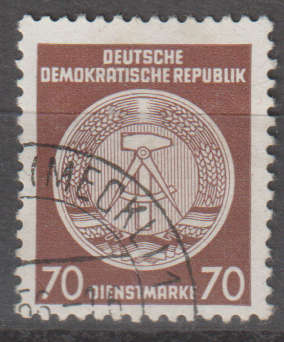 DDR 1954 Coat of Arms - Administration Post ULH SG EO211