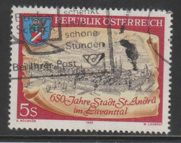AUSTRIA 1989 The 650th Anniversary of the City of St. Andrä in the Lavant Valley UNH SG 2200