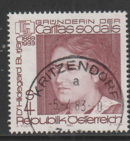 AUSTRIA 1983 The 100th Anniversary of the Birth of Dr. Hildegard Burjan UNH SG 1954