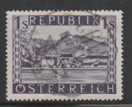 AUSTRIA 1947 Landscapes Stamps of 1945-1947 in New Colors UNH SG 1084