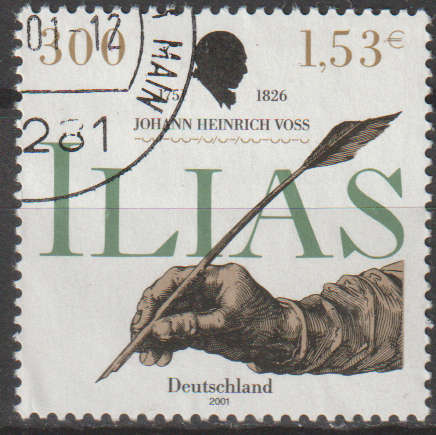 GERMANY  2001 The 250th Anniversary of the Birth of Johan Heinrich Voss, Writer ULH SG 3040