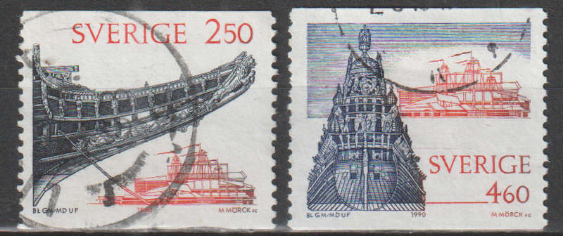 SWEDEN 1990 The New Vasa Museum ULH SG 1513/4