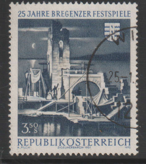 AUSTRIA 1970 The 25th Anniversary of the Bregenz Festivals UNH SG 1591