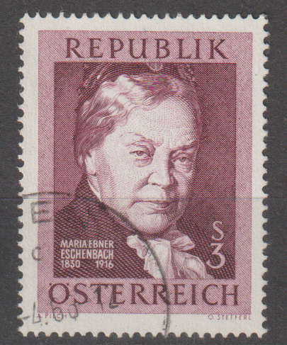 AUSTRIA 1966 The 50th Anniversary of the Death of Marie von Ebner-Eschenbach ULH SG 1465