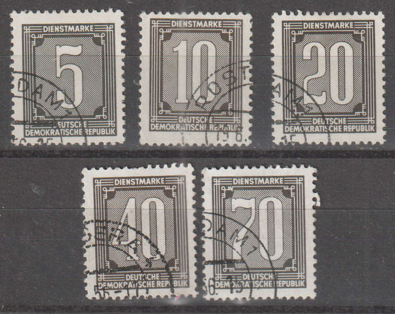 DDR 1954 POSTAGE DUE
